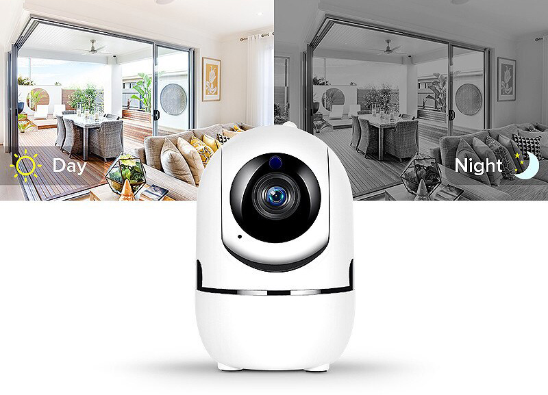 Caméra de surveillance intérieur WiFi panoramique et inclinable